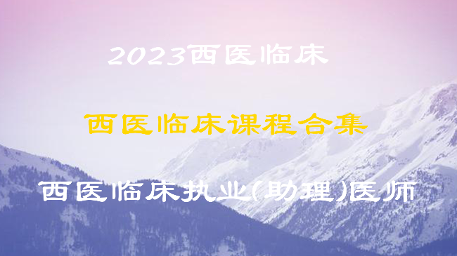 2023厚土园西医临床课程合集